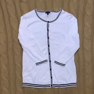 Talbots black &‎ white sweater